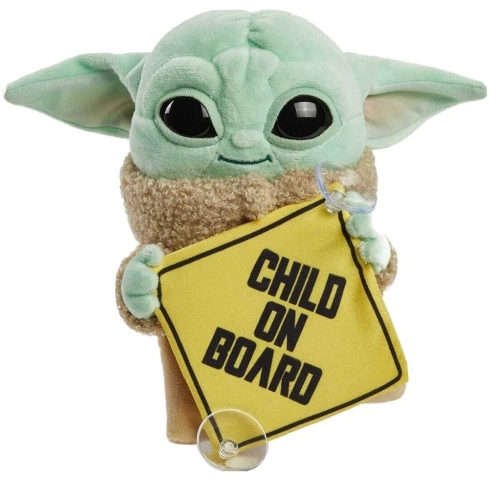 Star Wars: The Mandalorian - Grogu (Baby Yoda) Child On Board Plush Hanging Sign